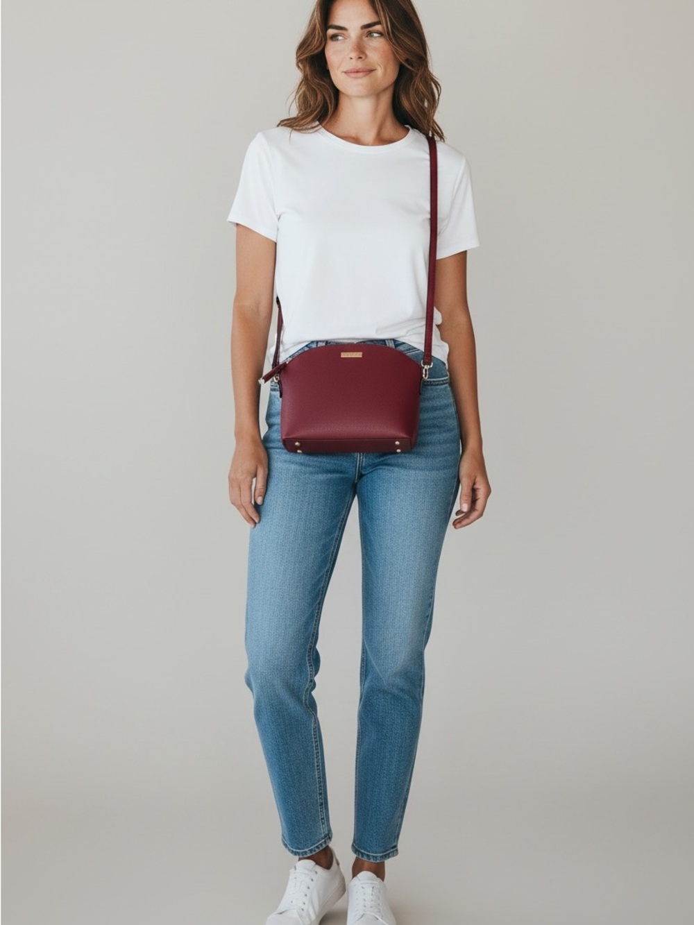 Trina Turk Deep Red Crossbody Bag